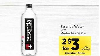 Safeway Essentia water offer