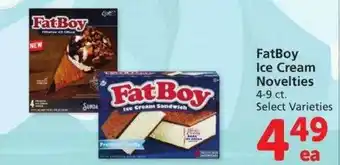 Safeway Fatboy ice cream novelties offer