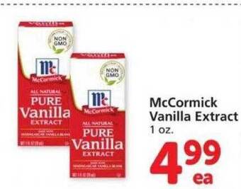 Safeway Mccormick vanilla extract offer