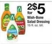 Safeway Wish-bone salad dressing offer