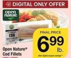 Safeway Open nature cod fillets offer