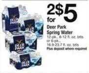 Safeway Deer park spring water offer