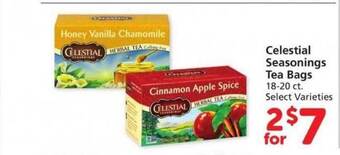 Safeway Celestial seasonings tea bags offer