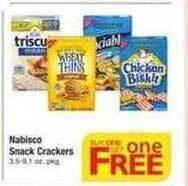 Safeway Nabisco snack crackers offer