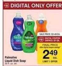 Safeway Palmolive liquid dish soap offer