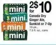 Safeway Canada dry ginger ale, sunkist or 7-up offer