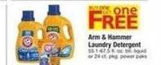 Safeway Arm & hammer laundry detergent offer