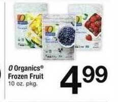 Safeway O organics frozen fruit offer