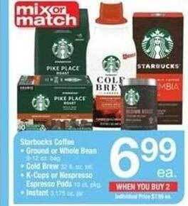 Safeway Starbucks coffee offer