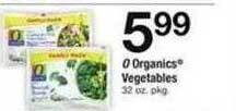 Safeway O organics vegetables offer