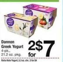 Safeway Dannon greek yogurt offer