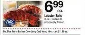 Safeway Lobster tails offer