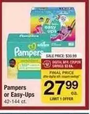 Safeway Pampers or easy-ups offer