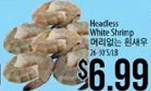 Hmart Headless white shrimp offer