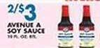 Associated Avenue a soy sauce offer