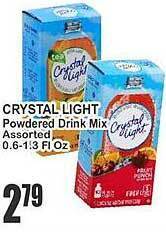 Key Food Crystal light powdered drink mix offer