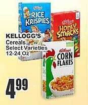 Key Food Kellogg's cereals offer