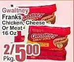 Key Food Gwaltney franks chicken, cheese or meat offer