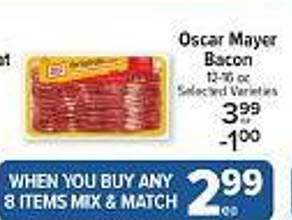 Price Chopper Oscar mayer bacon offer