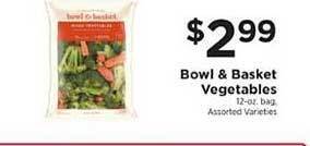 ShopRite Bowl & basket vegetables offer