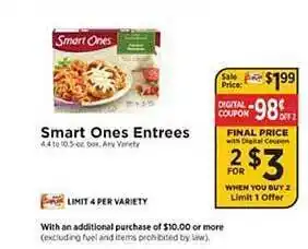 ShopRite Smart ones entrees offer