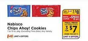 ShopRite Nabisco chips ahoy! cookies offer