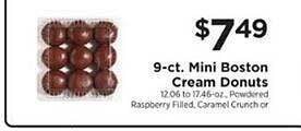 ShopRite Mini boston cream donuts offer