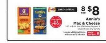 ShopRite Annie's mac & cheese offer