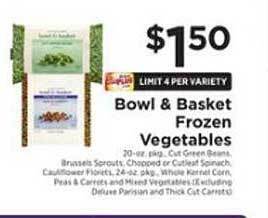 ShopRite Bowl & basket frozen vegetables offer