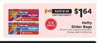 ShopRite Hefty slider bags offer