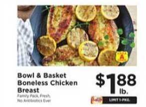 ShopRite Bowl & basket boneless chicken breast offer