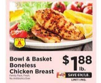ShopRite Bowl & basket boneless chicken breast offer