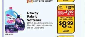 ShopRite Downy fabric softener offer