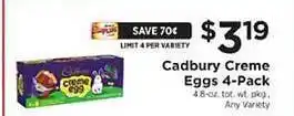 ShopRite Cadbury creme eggs 4-pack offer
