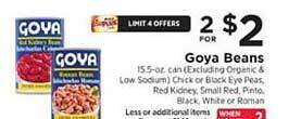 ShopRite Goya beans offer