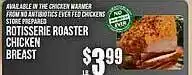 Rotisserie roaster chikcen breast