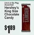 Super Fresh Hershey's king size chocolate candy offer