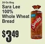 Sra lee 100% whole wheat bread