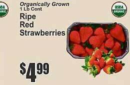 Super Fresh Ripe red strawberries offer