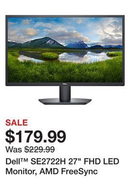 Office Depot Dell™ se2722h 27" fhd led monitor, amd freesync offer
