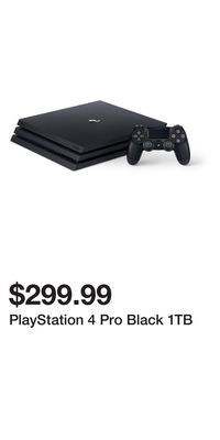Game Stop Playstation 4 pro black 1tb offer