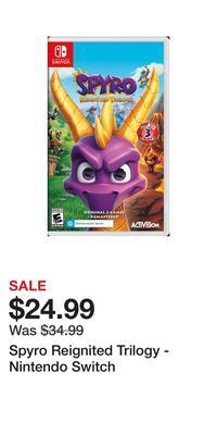 Game Stop Spyro reignited trilogy - nintendo switch offer