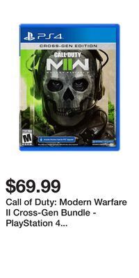 Game Stop Call of duty: modern warfare ii cross-gen bundle - playstation 4 and playstation 5 offer