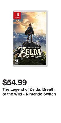 Game Stop The legend of zelda: breath of the wild - nintendo switch offer