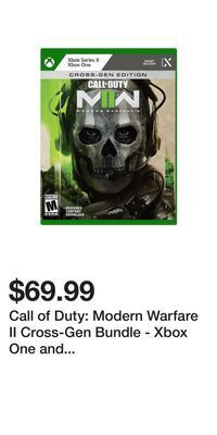 Game Stop Call of duty: modern warfare ii cross-gen bundle - xbox one and xbox series x/s offer