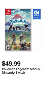Game Stop Pokemon legends: arceus - nintendo switch offer