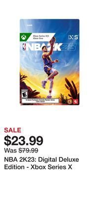 Game Stop Nba 2k23: digital deluxe edition - xbox series x offer