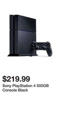 Game Stop Sony playstation 4 500gb console black offer
