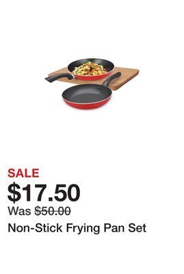 Belk Non-stick frying pan set offer