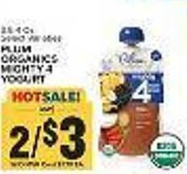 Food Lion Plum organics mighty 4 yogurt offer